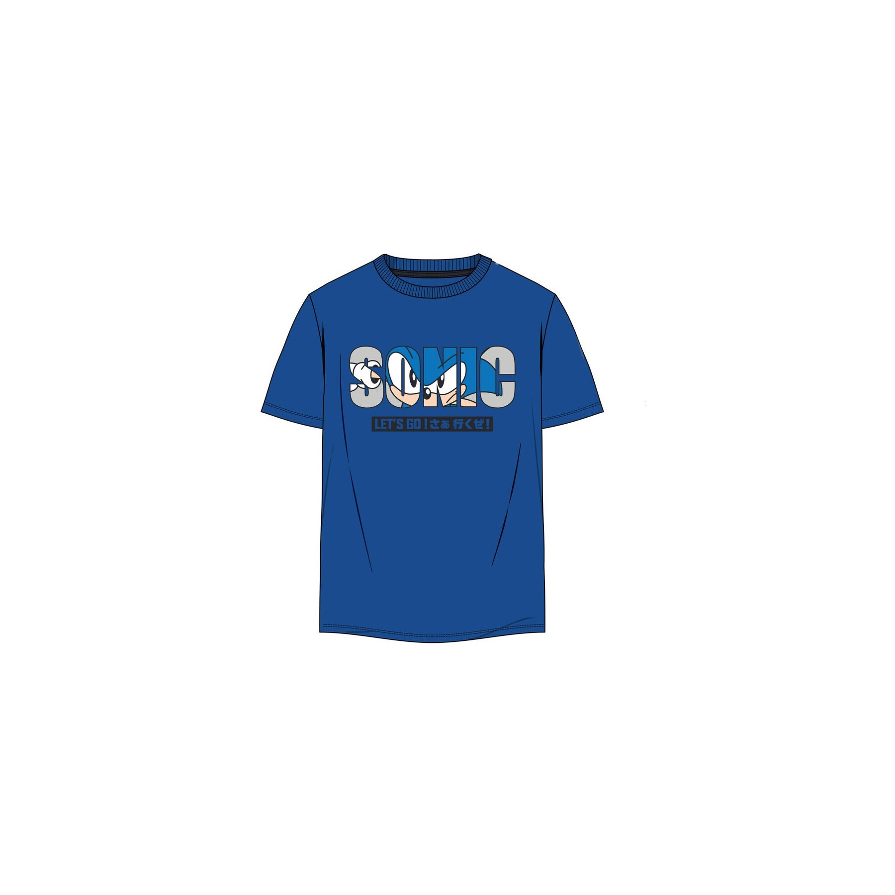 Camiseta Sonic The Hedgehog Adulto 9 Unidades