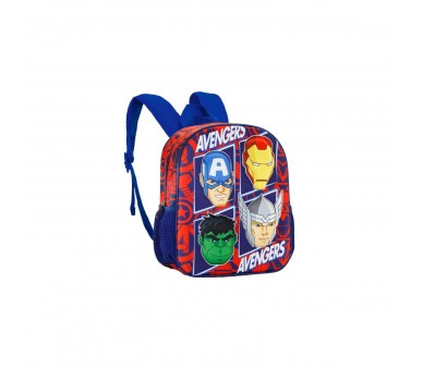 Mochila 3D The Four Vengadores Avengers Marvel 31Cm
