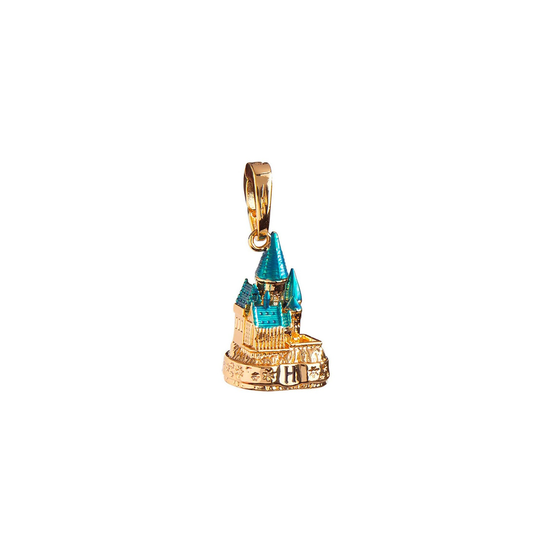 Colgante Charm Castillo Hogwarts Harry Potter Dorado