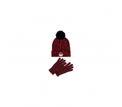 Set Gorro Y Guantes Pokeball Pokemon