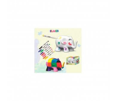 Hucha Elmer Coloring Money Box
