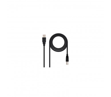 Cable Usb 2.0 Impresora Nanocable 10.01.0104-Bk/ Usb Macho U