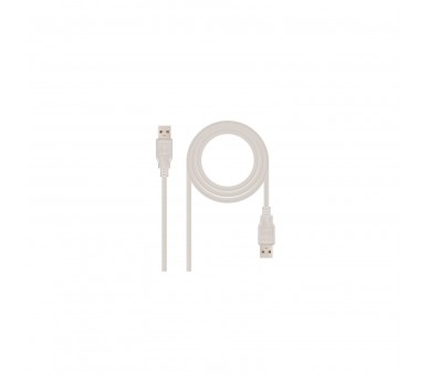 Cable Usb 2.0 Nanocable 10.01.0303/ Usb Macho Usb Macho/ 2M/
