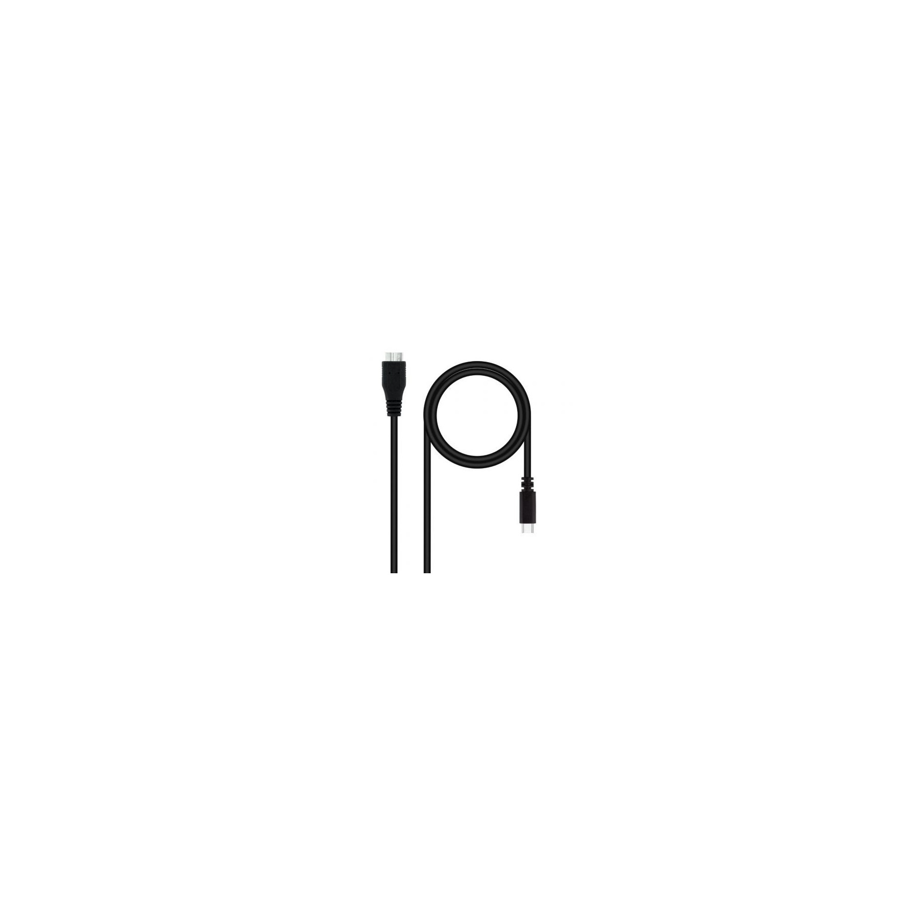 Cable Usb 3.0 Nanocable 10.01.1201-Bk/ Usb Tipo-C Macho Micr