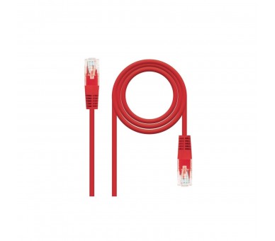 Cable De Red Rj45 Utp Nanocable 10.20.0401-R Cat.6/ 1M/ Rojo