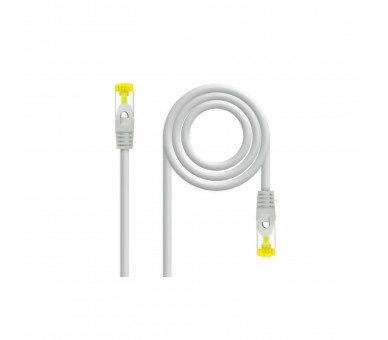 Cable De Red Rj45 Sftp Nanocable 10.20.1901 Cat.6A/ 1M/ Gris