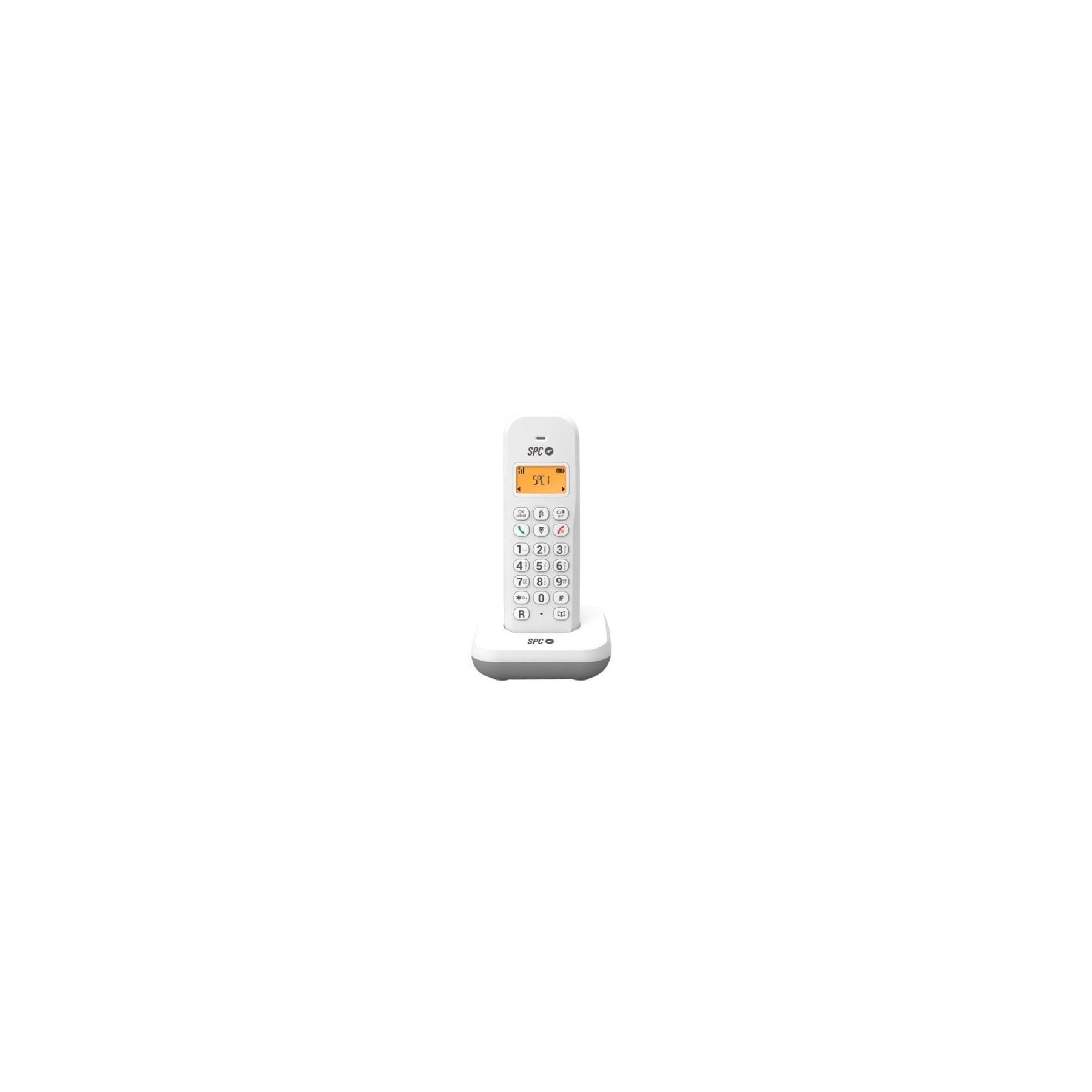 Teléfono Fijo Inalámbrico Spc Keops 7334B/ Blanco