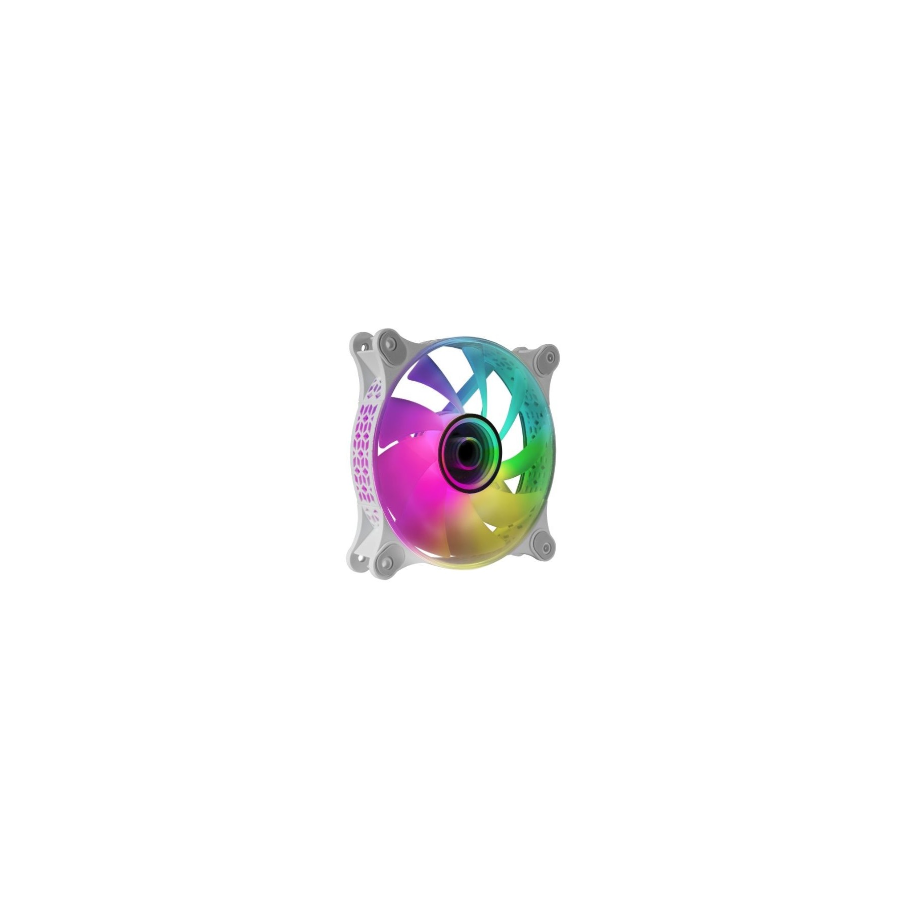 Ventilador Mars Gaming Mf-3D/ 12Cm/ Argb/ Blanco