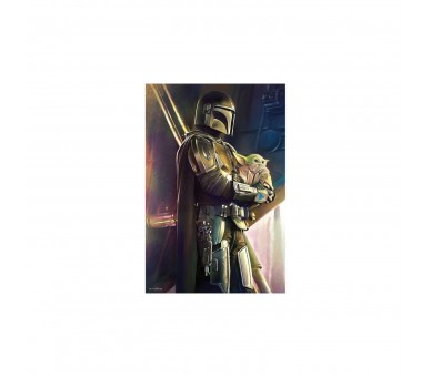 Puzzle Lenticular The Mandalorian Mando Y Grogu 200 Piezas