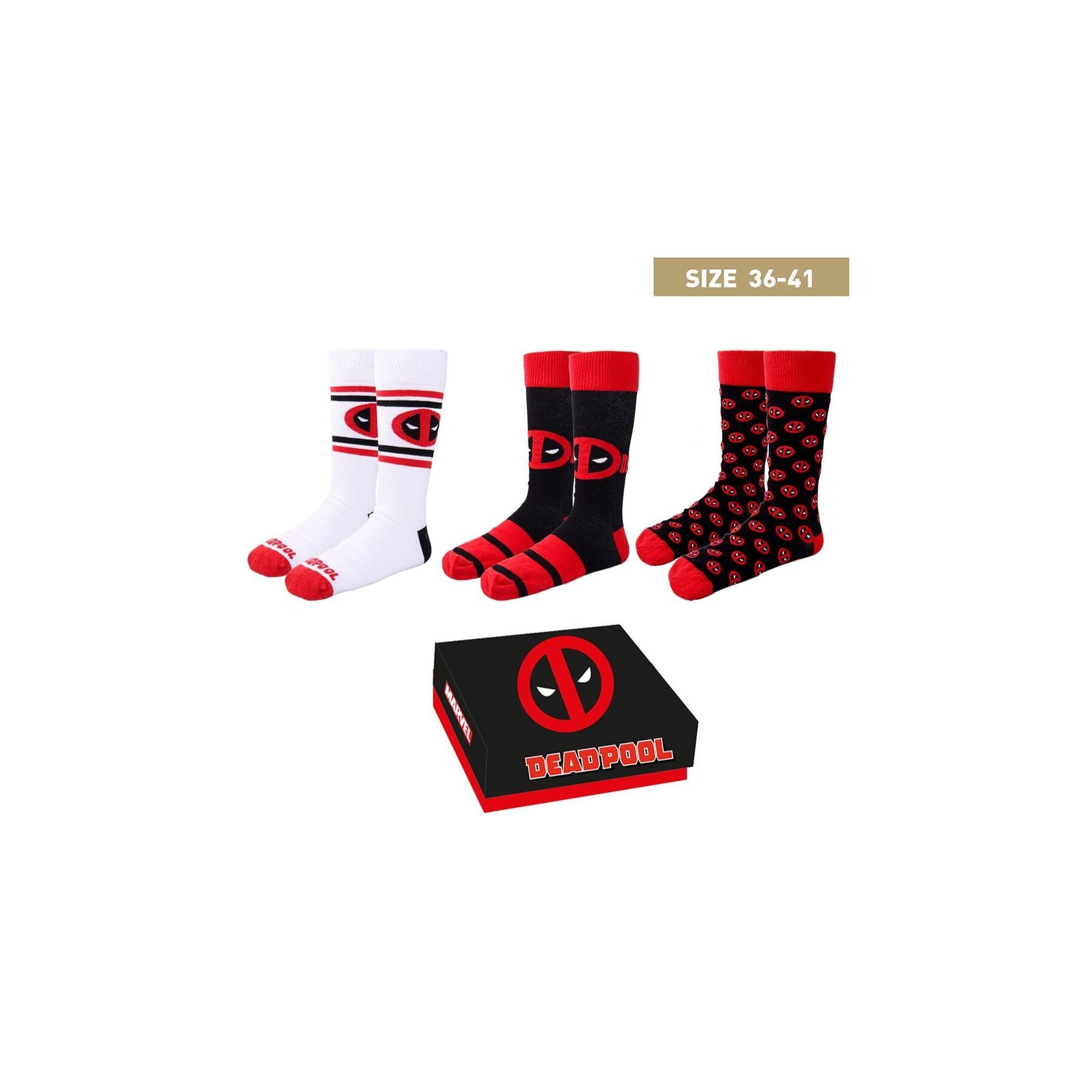 Set De Calcetines Marvel Deadpool
