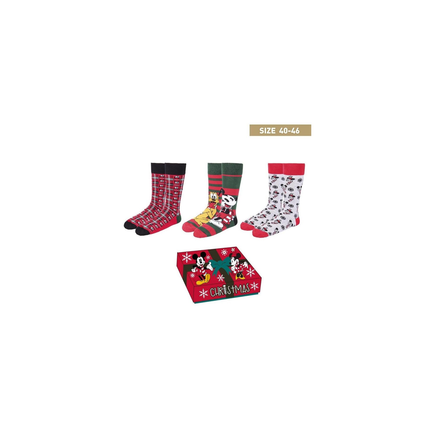 Set De Calcetines Disney Navidad Talla 40/46