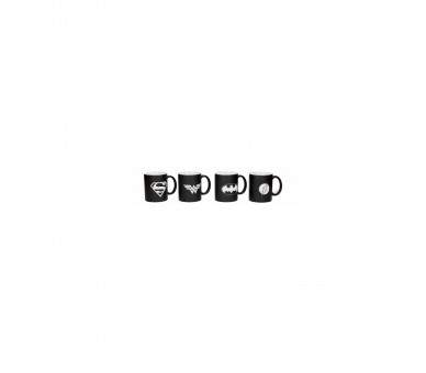 Sd - Set De 4 Tazas Dc Comics Iconos