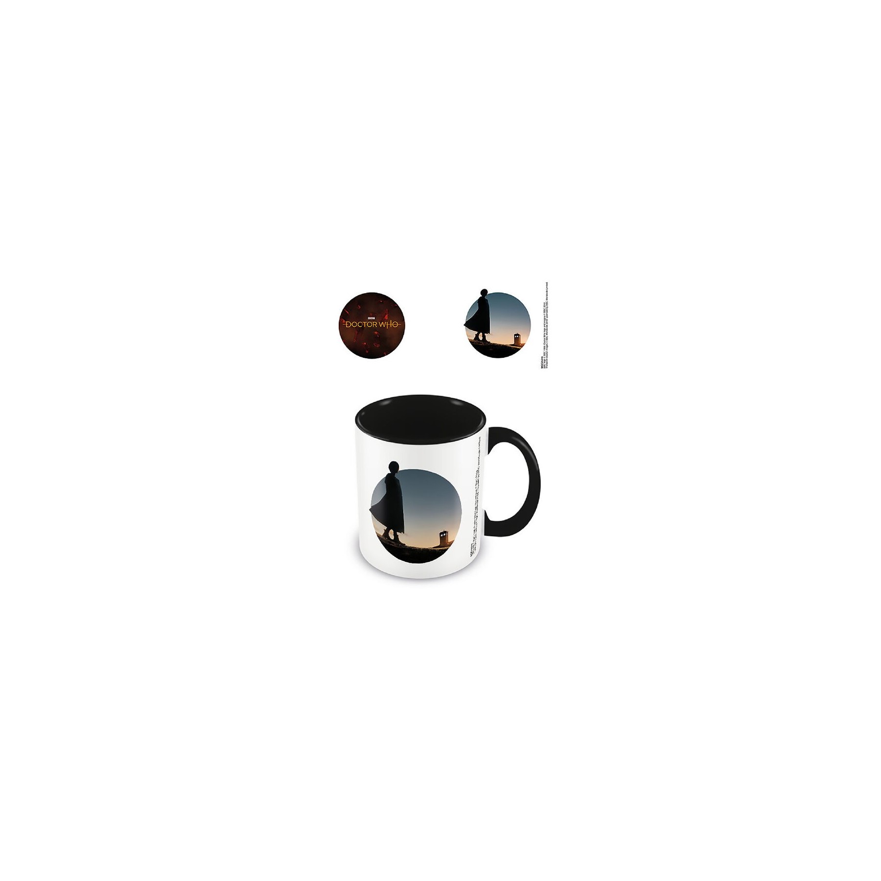 Taza Desayuno Color Doctor Who Amanecer Negra