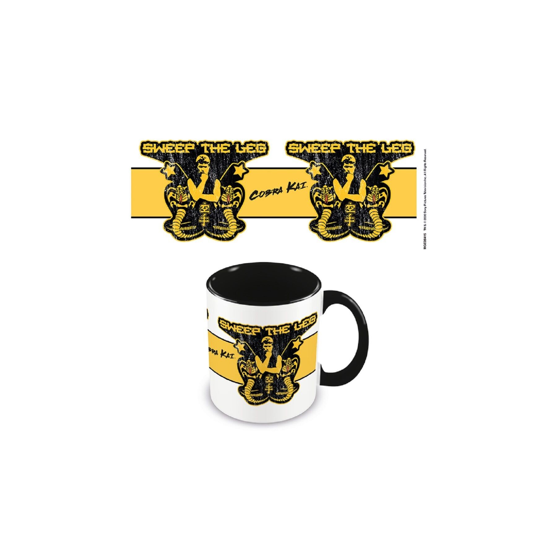 Taza Desayuno Color Cobra Kai Sweep The Leg Negro