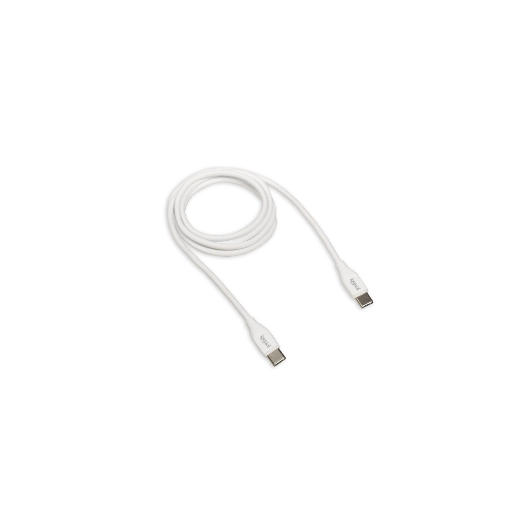 Iggual Cable Usb-C/Usb-C 100 Cm Blanco Q3.0 3A