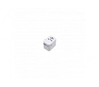 Ewent Adaptador Universal De Viaje+2Usb Y 3Usb-C