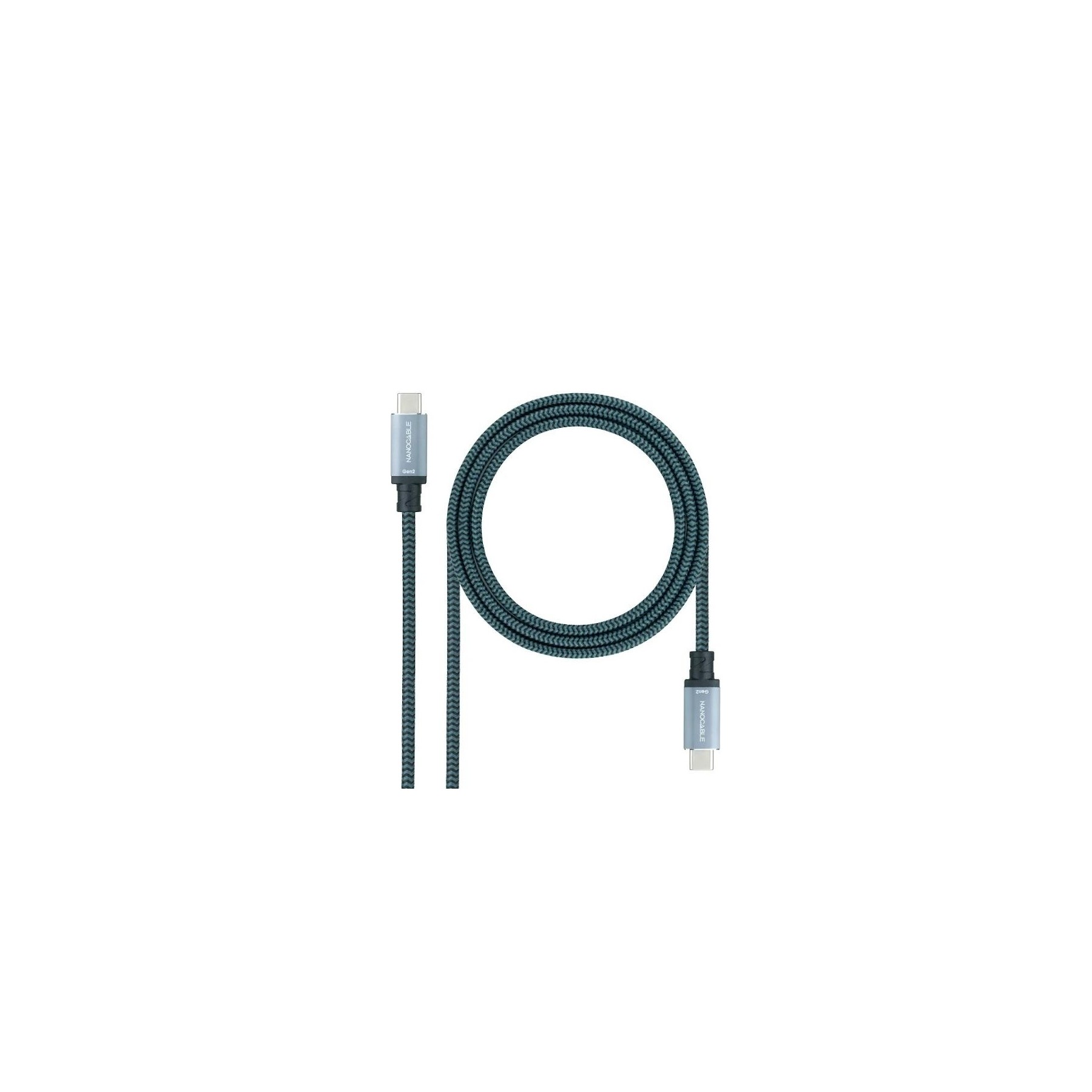 Nanocable Cable Usb 3.1Gen2 5A Usb-C/M-M 1,5 M