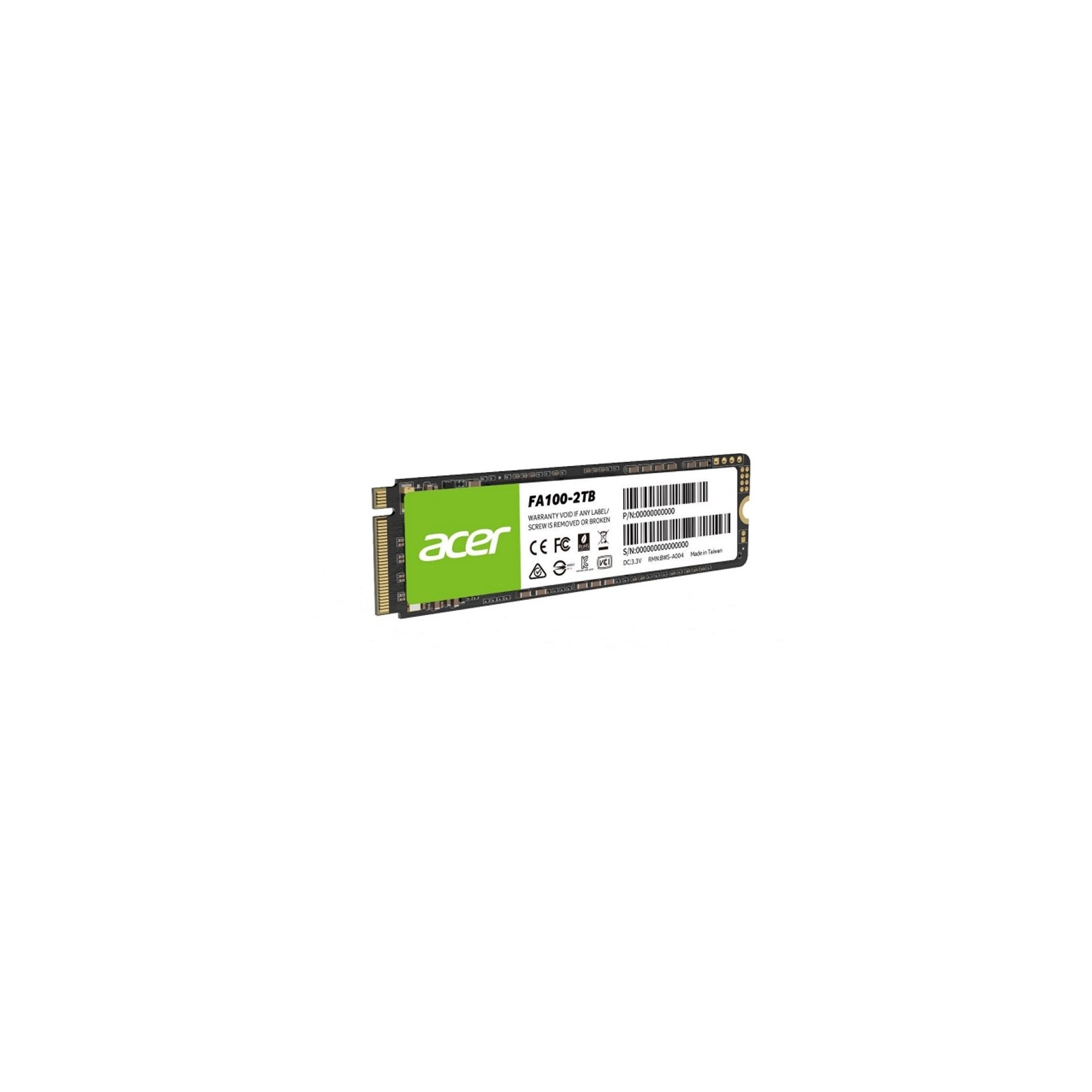 Acer Ssd Fa100 512Gb Pcie Gen3 M.2