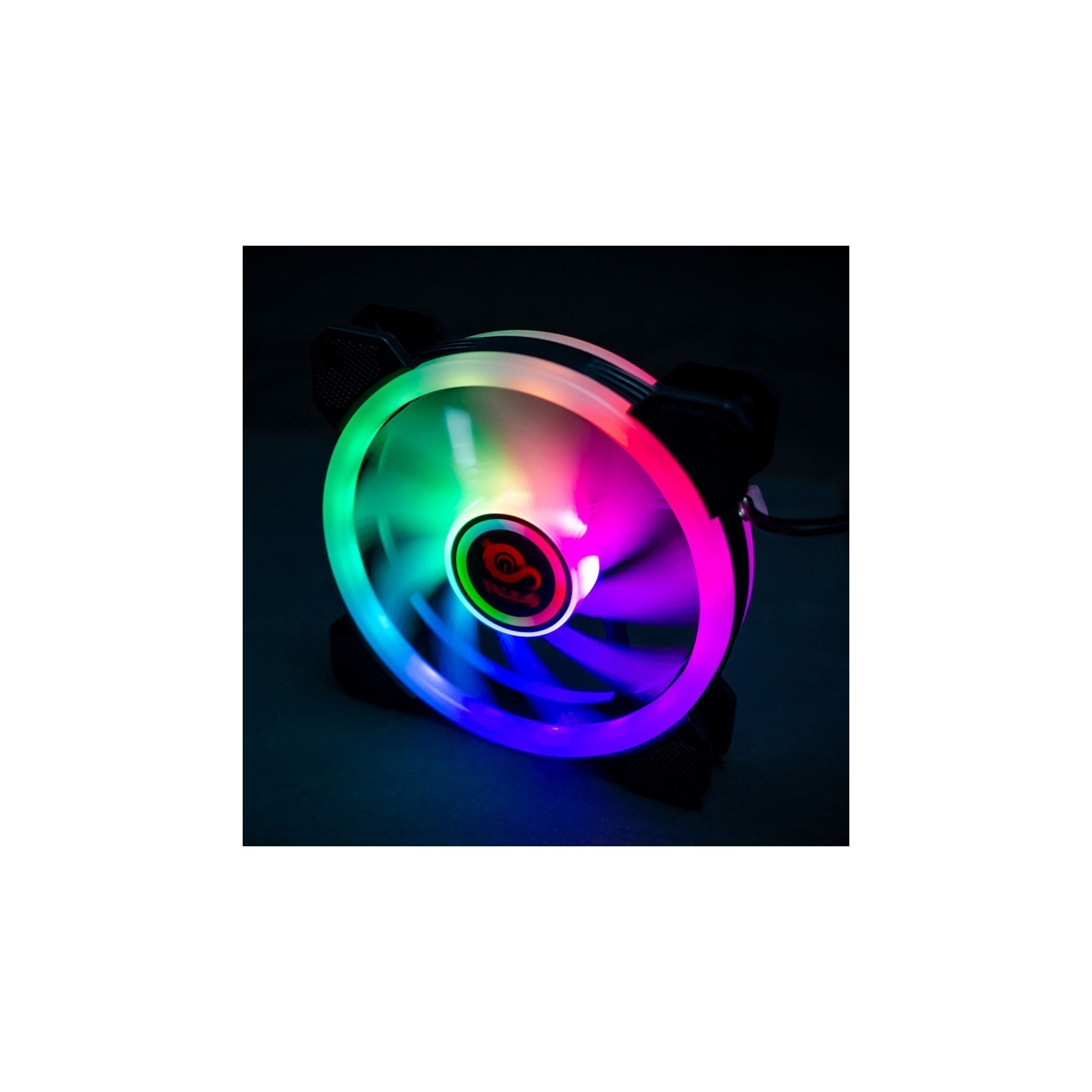 Ventilador Auxiliar Rgb Retail Iris Spectrum 12Cms