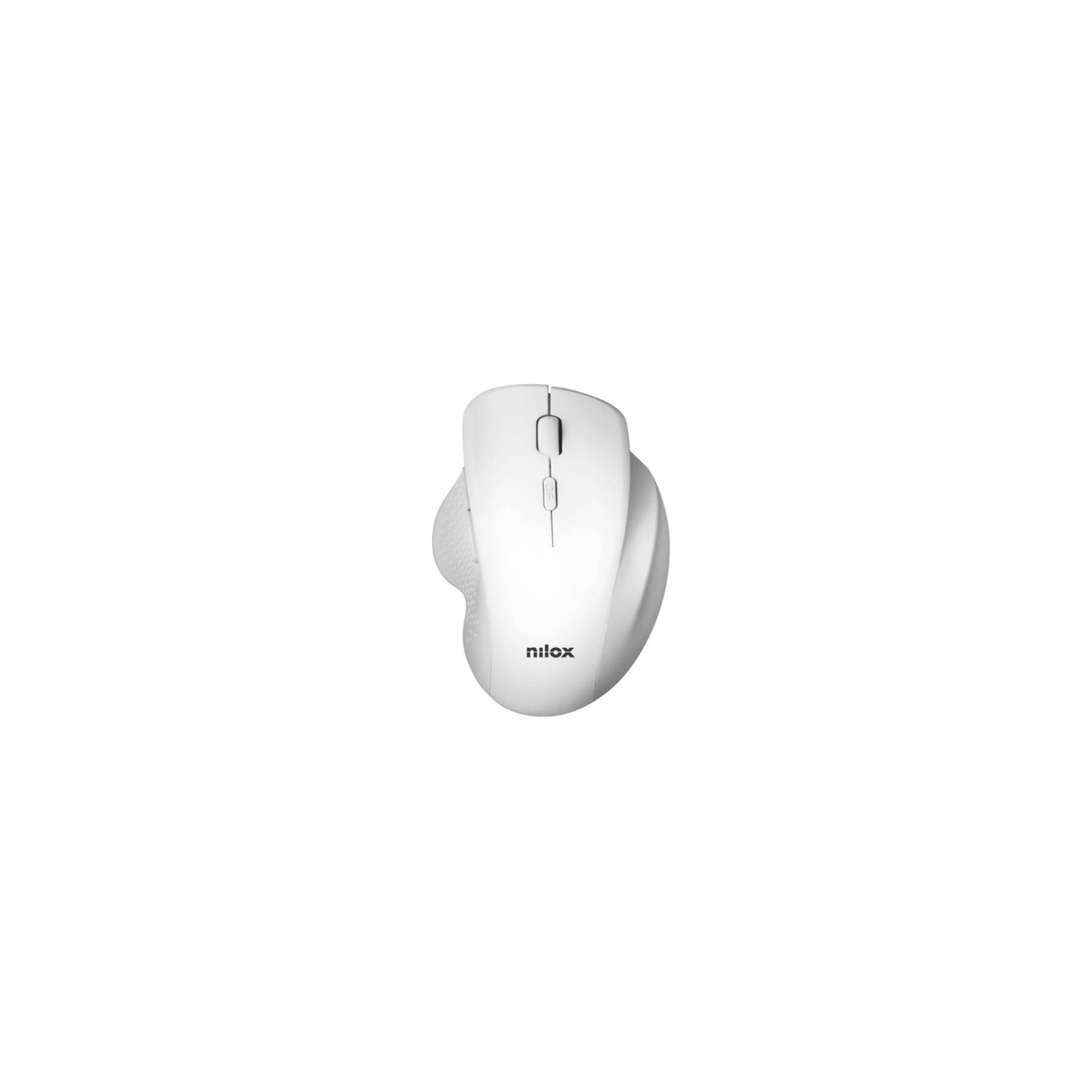 Raton Nilox Wireless 3.200 Dpi Blanco