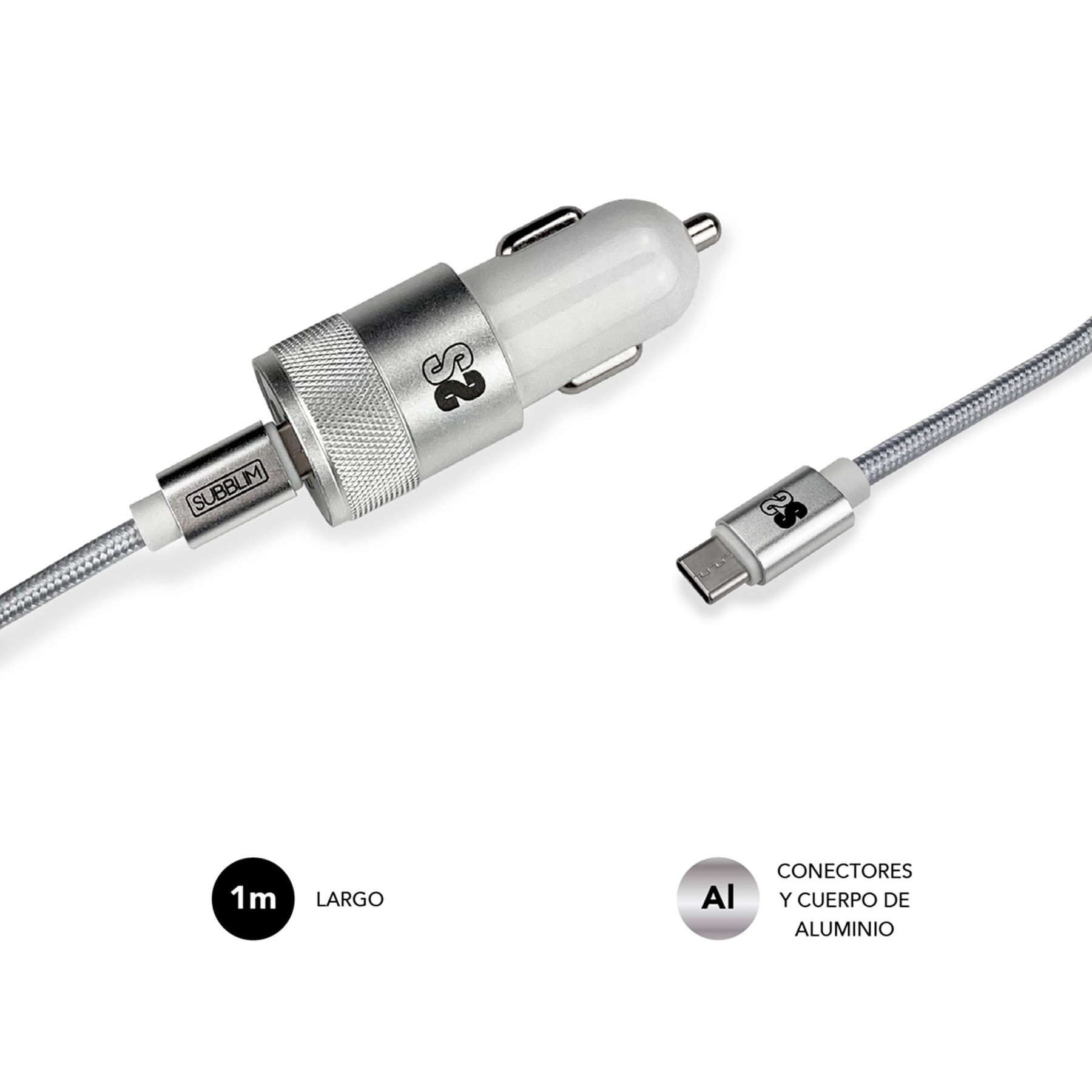 Subblim Dual Pd Car Charger / Cargador De Vehículo Usb-C 18W