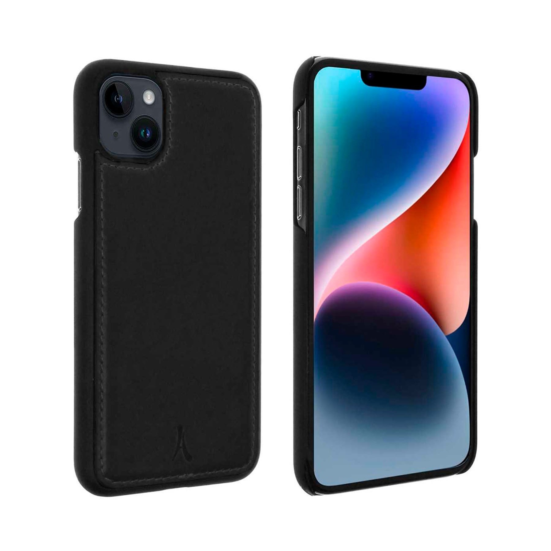 Akashi Funda Trasera De Cuero Negro / Apple Iphone 14 Plus