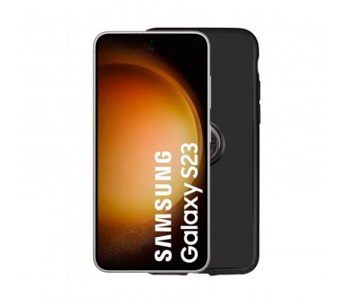 Jc Funda Trasera Anillo Imán Negra / Samsung S23