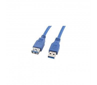 Cable Alargador Lanberg Usb 3.0 Macho Hembra 1.8M Azul