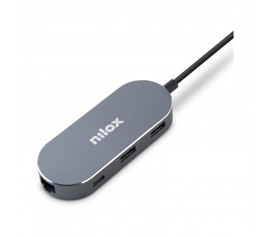Hub Nilox 3 X Usb - Usb Tipo C -  Hdmi -  Rj45