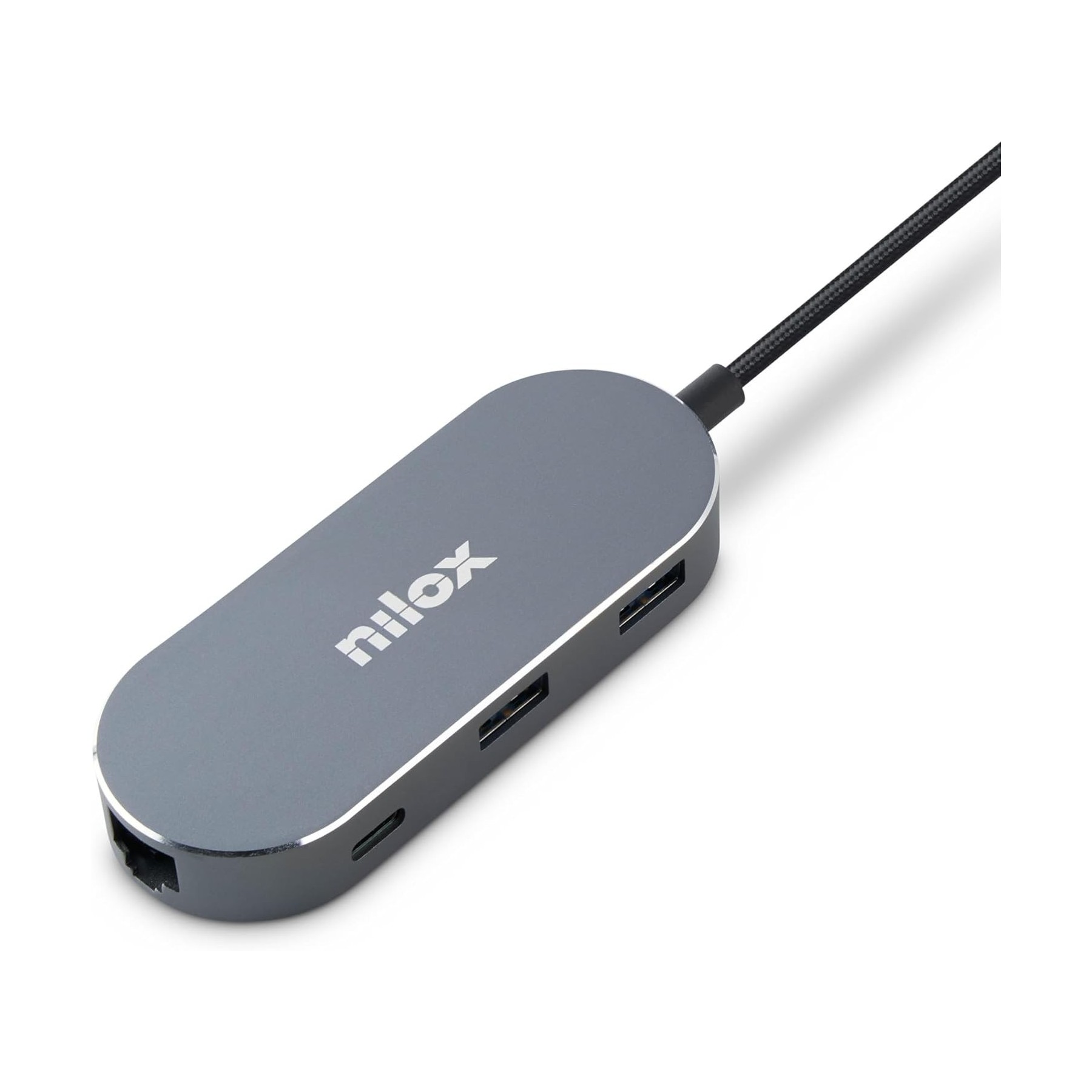 Hub Nilox 3 X Usb - Usb Tipo C -  Hdmi -  Rj45