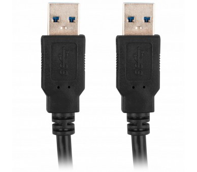 Cable Usb 3.0 Lanberg 0.5M -  Macho - Macho -  Negro