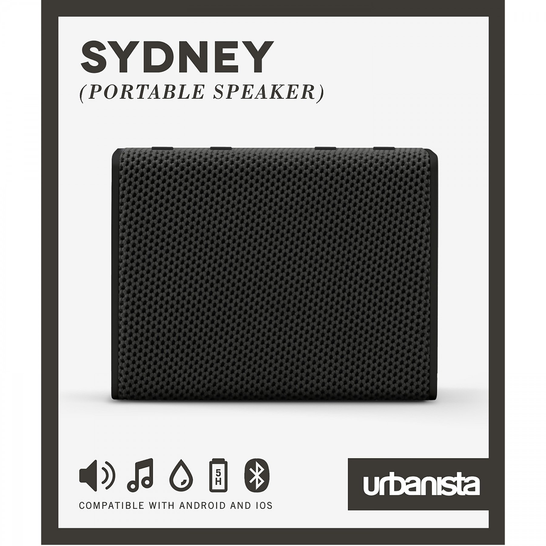 Altavoz Portatil Urbanista Sydney Bluetooth Negro - Midnight