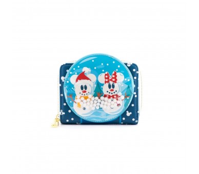 Monedero Loungefly Disney Minnie Y Mickey Muñecos De Nieve