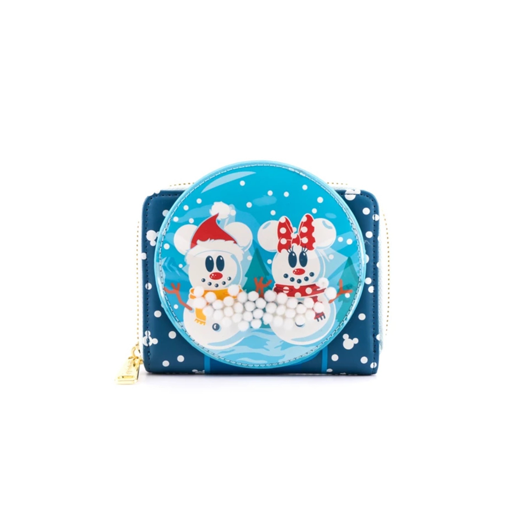 Monedero Loungefly Disney Minnie Y Mickey Muñecos De Nieve