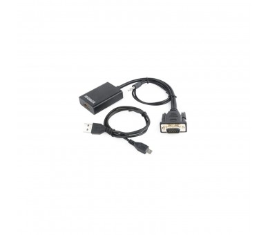 Cable Adaptador Gembird Vga Macho A Hdmi Hembra 0,15M Con Au