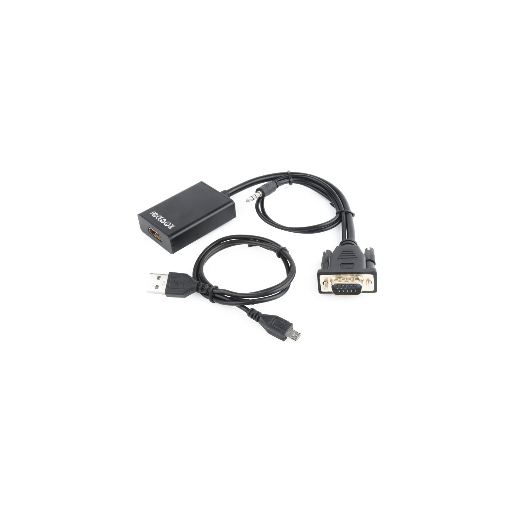 Cable Adaptador Gembird Vga Macho A Hdmi Hembra 0,15M Con Au
