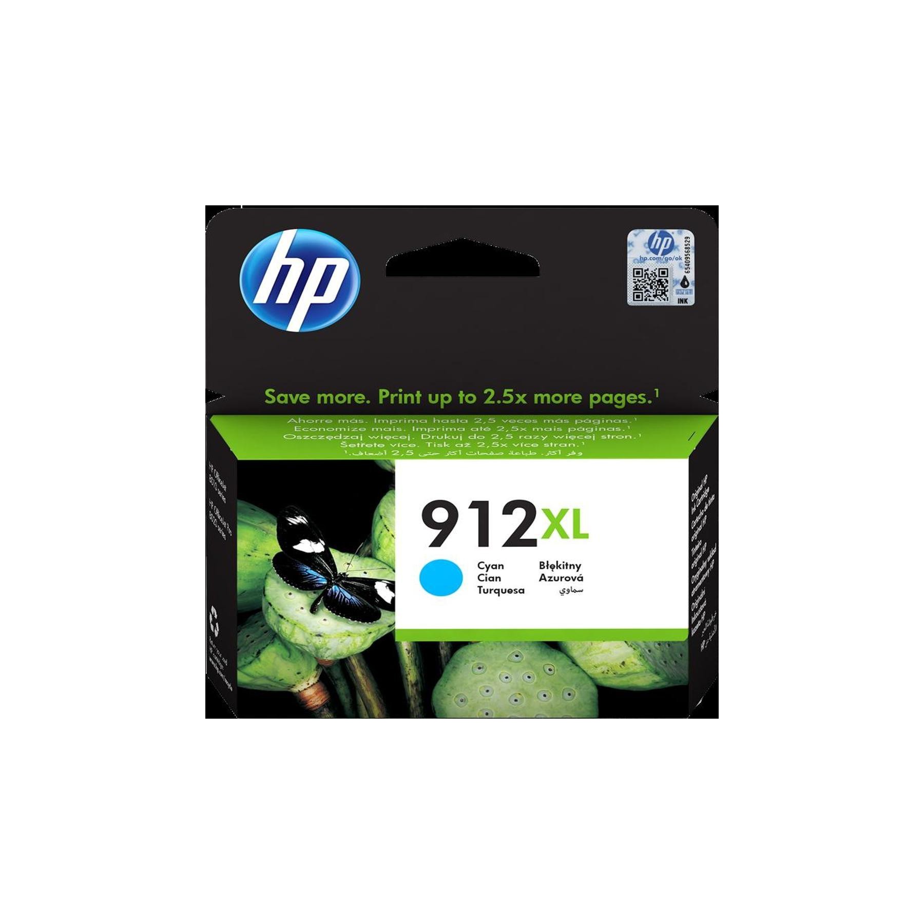 Hp Tinta Cyan Deskjet / Deskwriter Nº912Xl