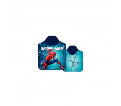 Poncho Toalla Spiderman Marvel Microfibra