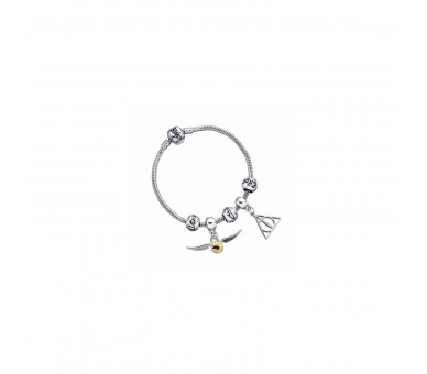 Set Regalo Harry Potter Pulsera, 2 Colgantes Y 3 Cuentas
