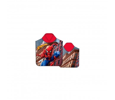 Poncho Toalla Spiderman Marvel Microfibra