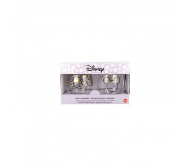 Set 2 Vasos De Cristal Minnie Mouse