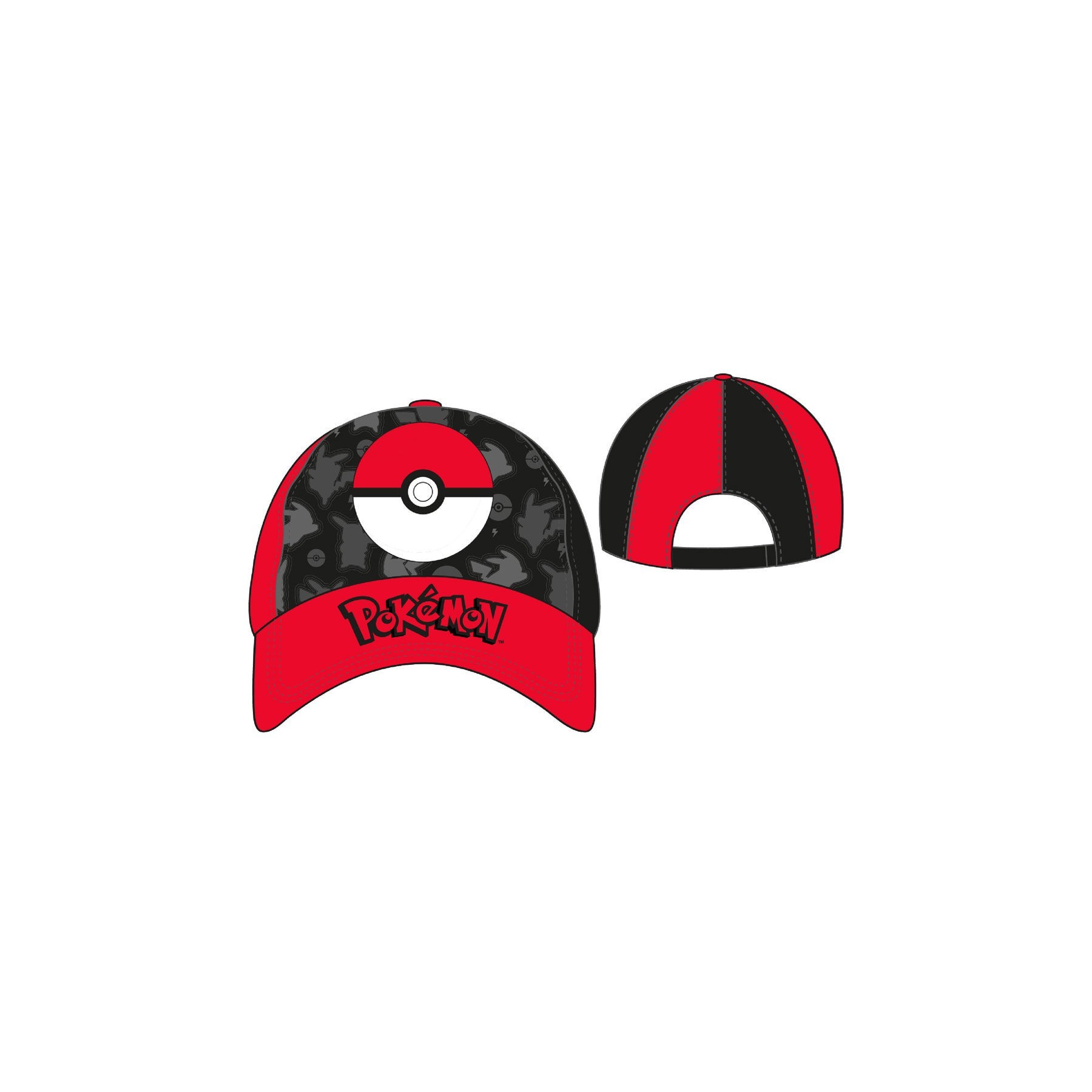 Gorra Pokeball Pokemon Adulto 12 Unidades
