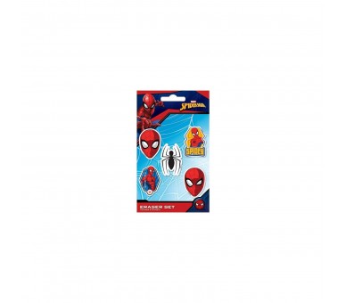 Set De Gomas De Borrar Spiderman