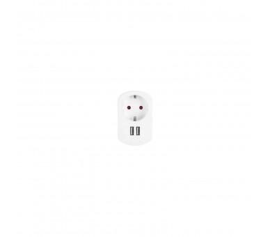 Enchufe Orbegozo En 1200/ 1 Toma Schuko/ 2 Tomas Usb