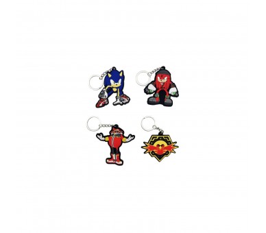 Set 4 Llaveros Sonic The Hedgehog