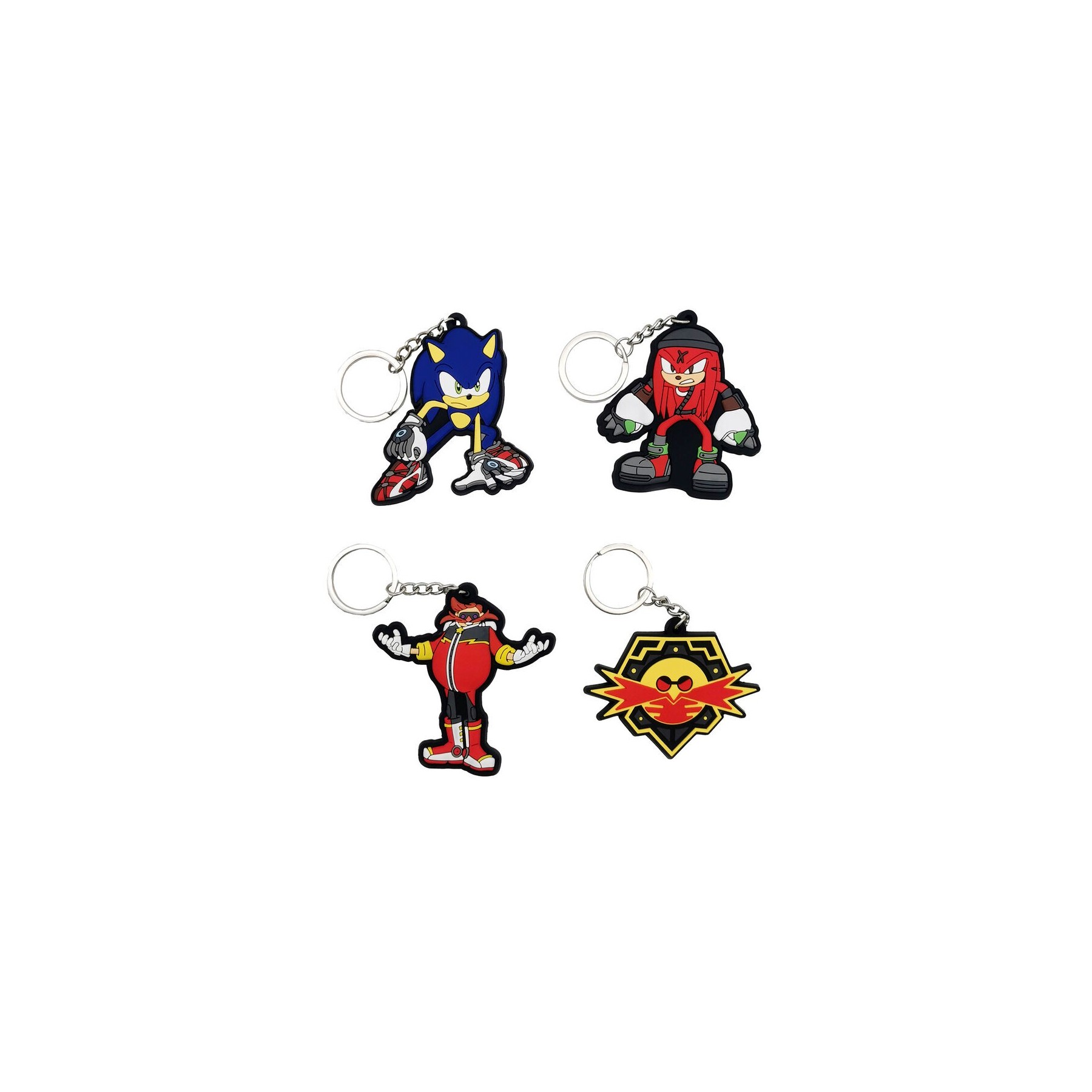 Set 4 Llaveros Sonic The Hedgehog