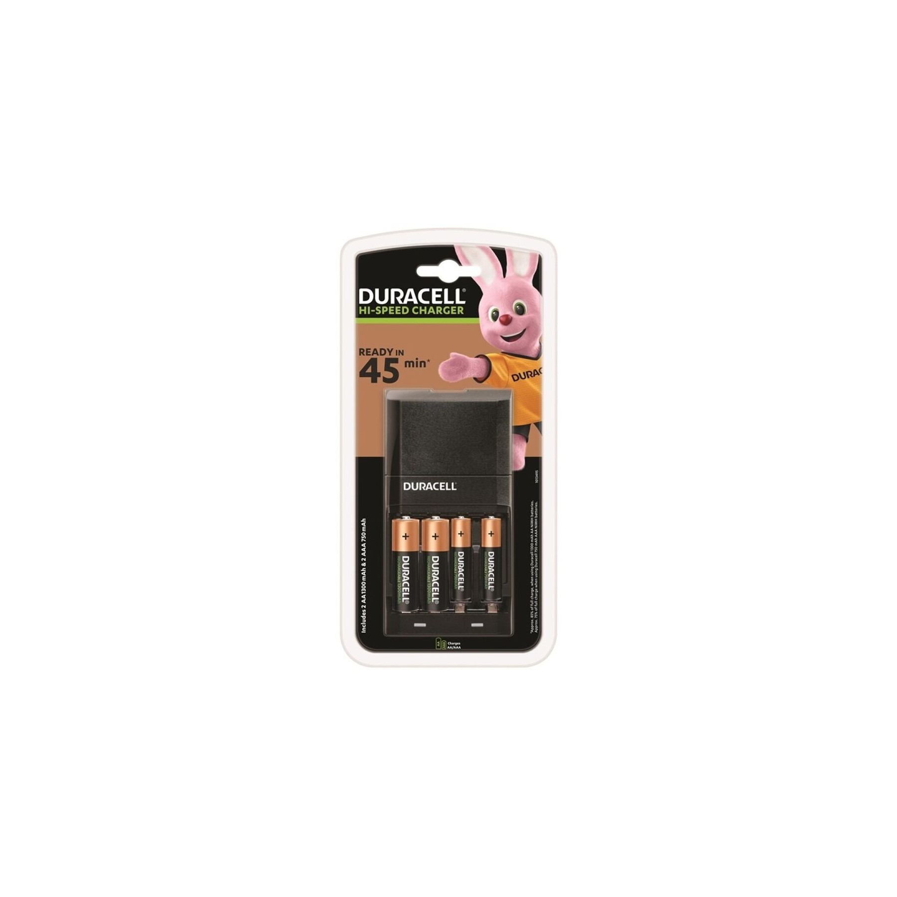 Cargador De Pilas Duracell Cef27Eu-Eu/ Capacidad 2 Pilas Aa