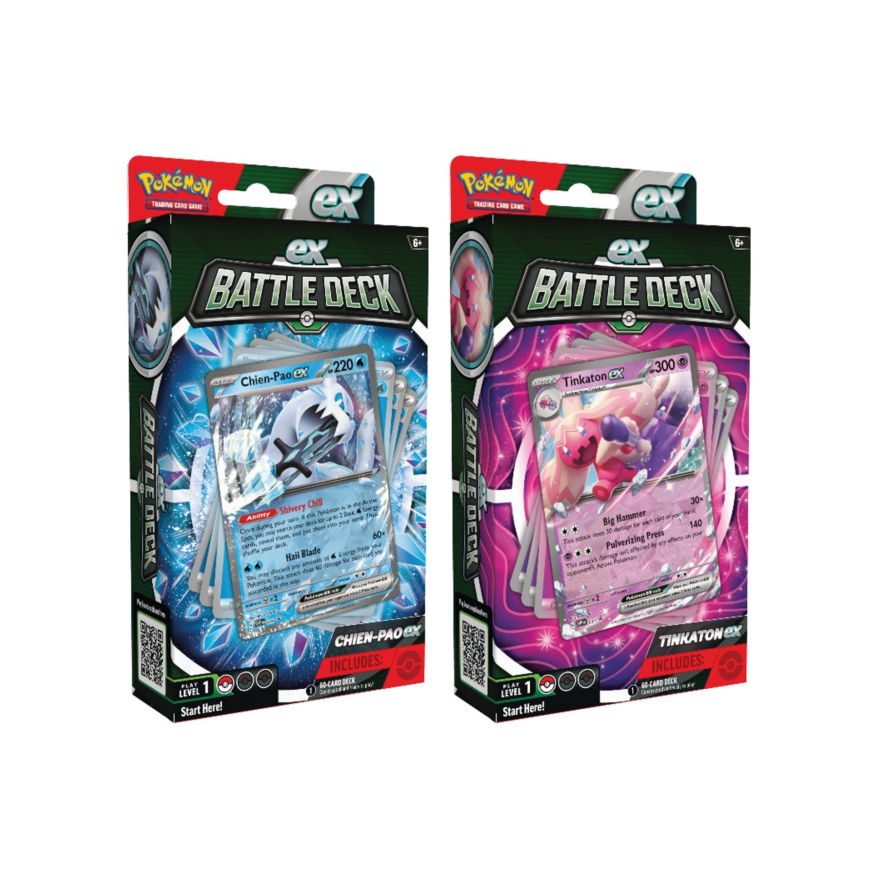Juego De Cartas Pokemon Tcg Ex Battle Deck Chien - Pao & Tin