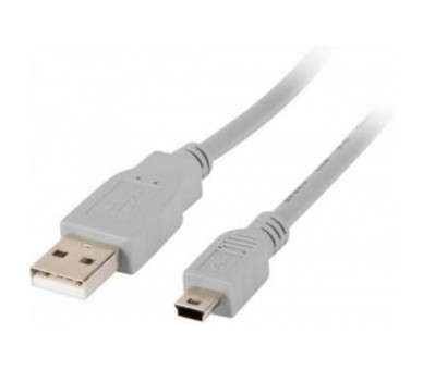 Cable Usb Lanberg 2.0 Macho - Mini Usb Macho 1.8M Gris