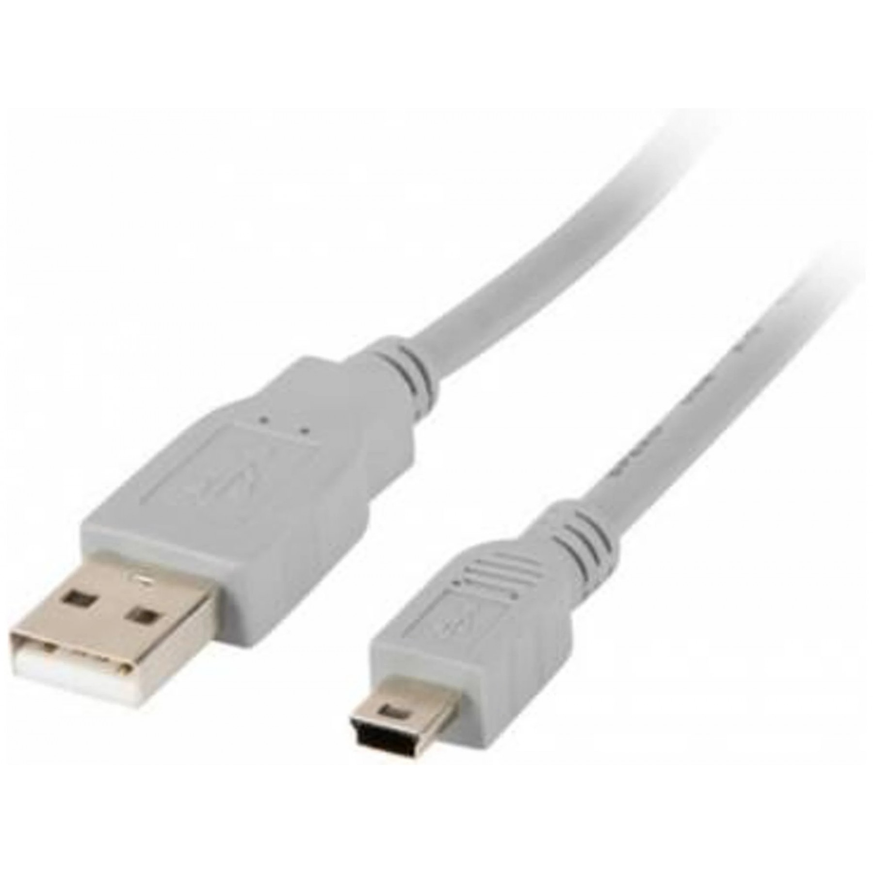 Cable Usb Lanberg 2.0 Macho - Mini Usb Macho 1.8M Gris